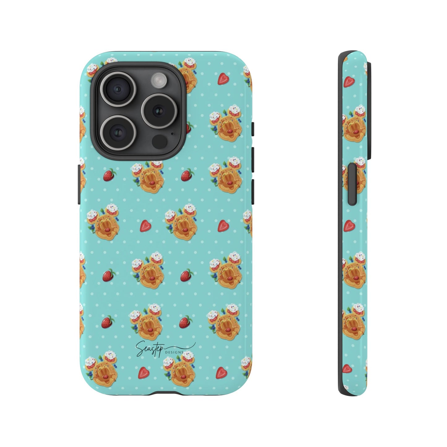 Waffle Mouse Face Tough Phone Cover