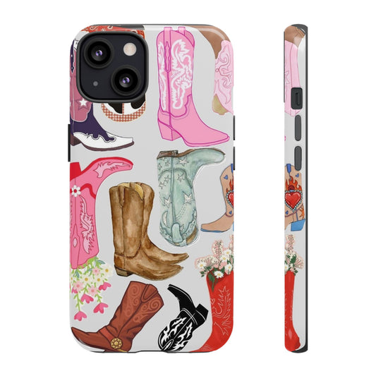 Cozy Cowgirl Boots Tough Phone Case