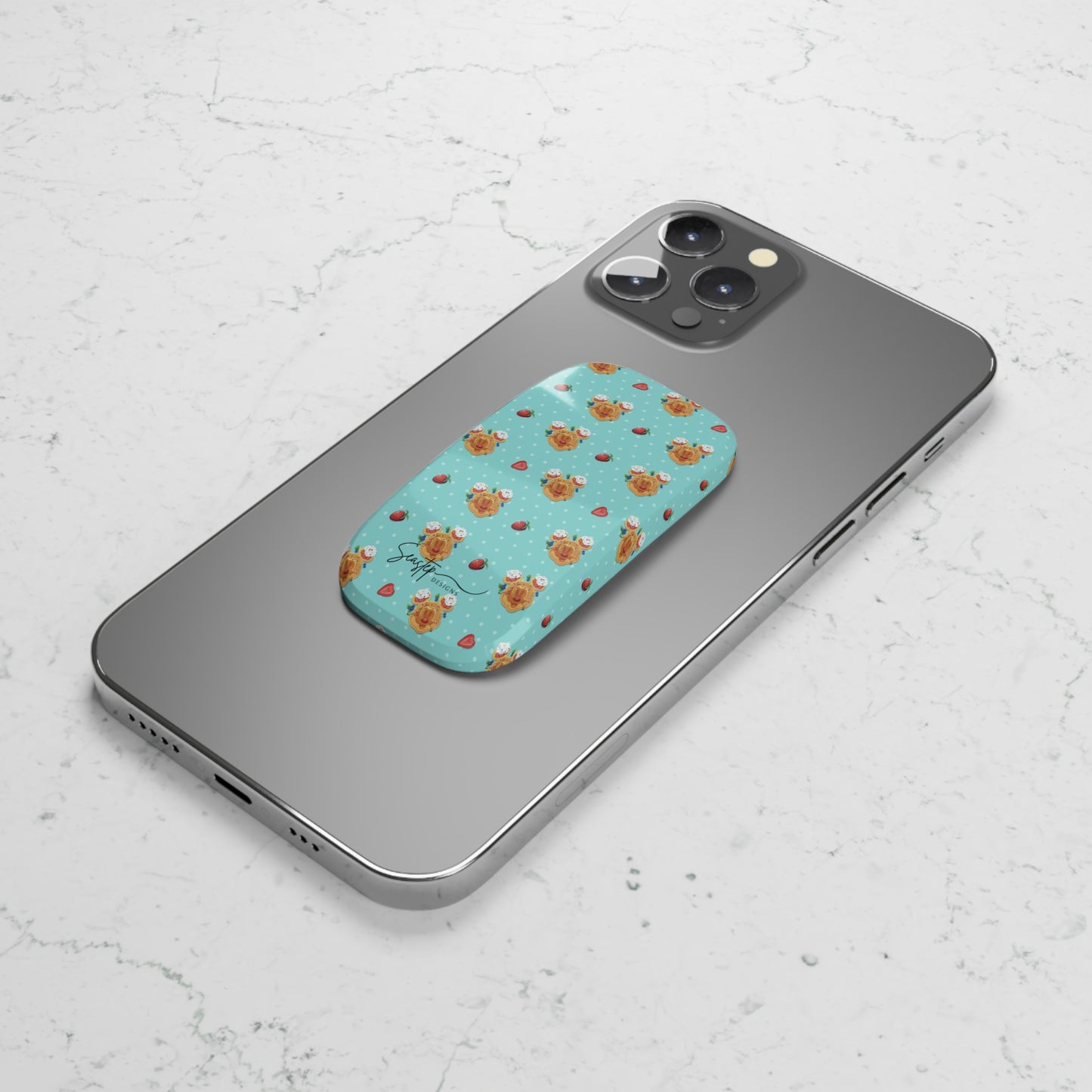 Waffle Mouse Face Phone Grip