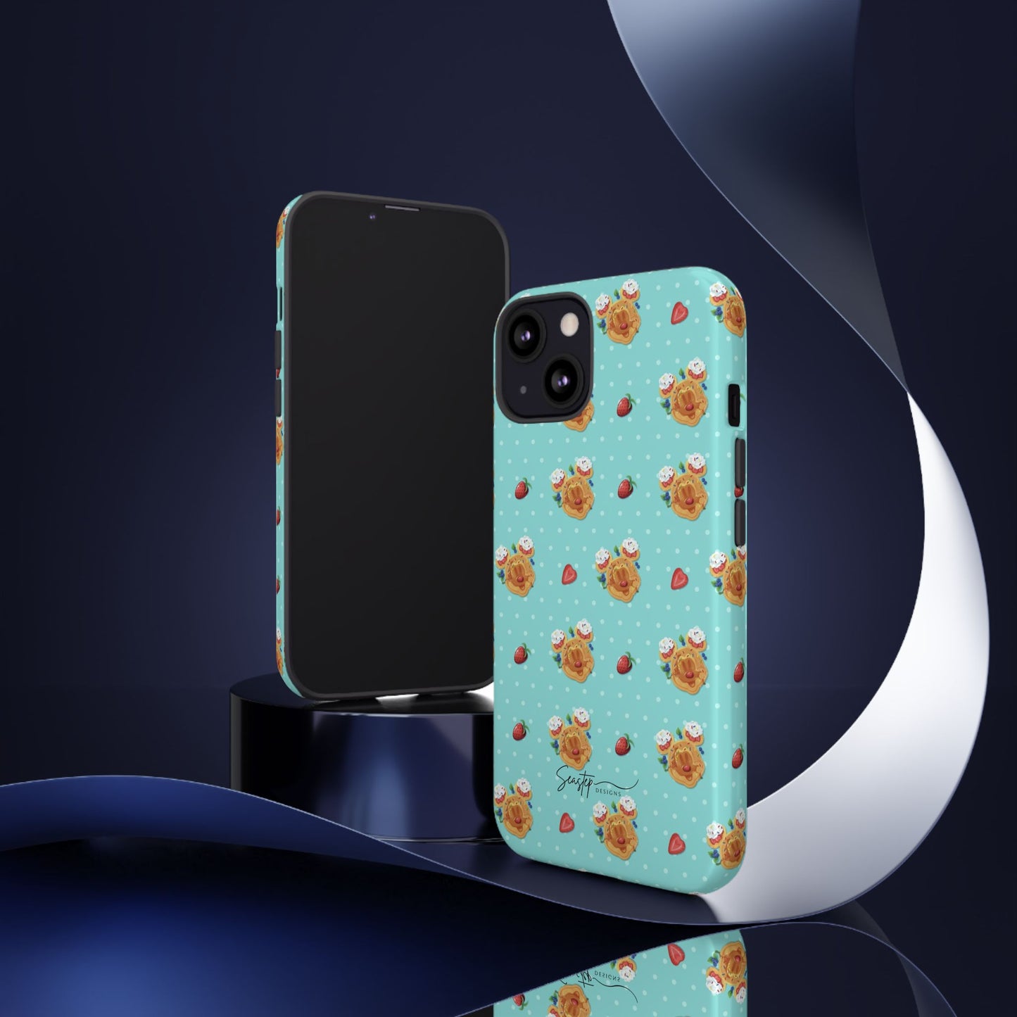 Waffle Mouse Face Tough Phone Cover