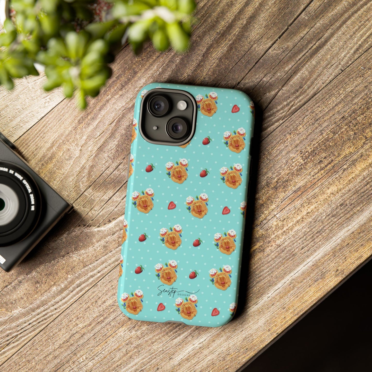 Waffle Mouse Face Tough Phone Cover