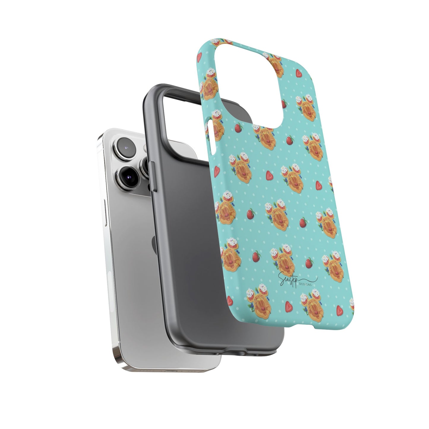 Waffle Mouse Face Tough Phone Cover