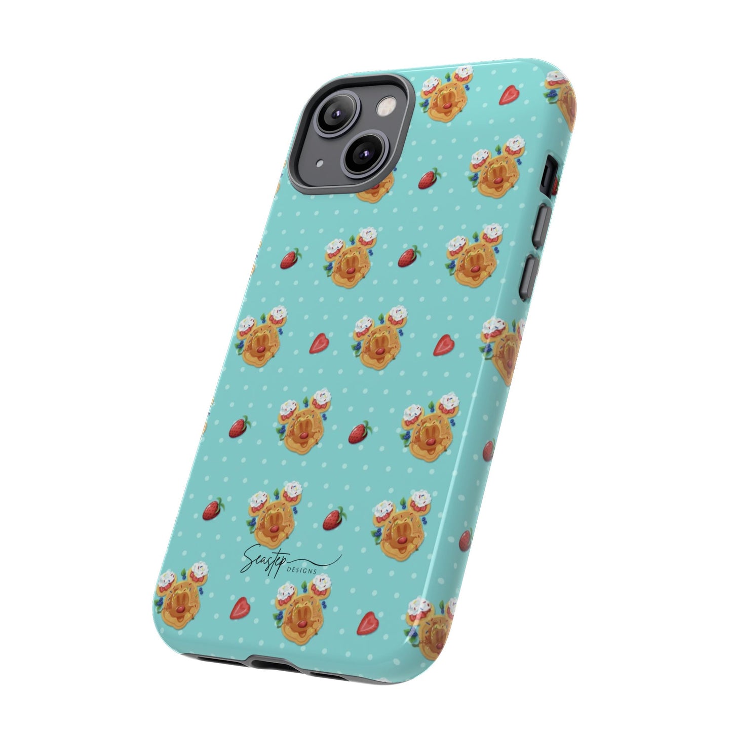 Waffle Mouse Face Tough Phone Cover