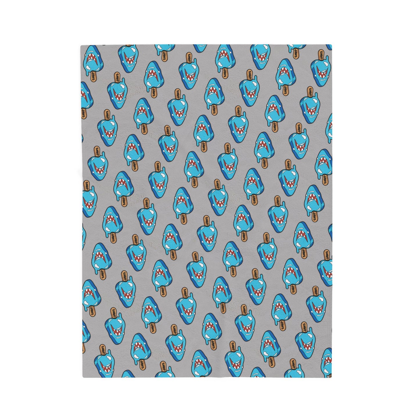 Popsicle Shark Velveteen Plush Blanket