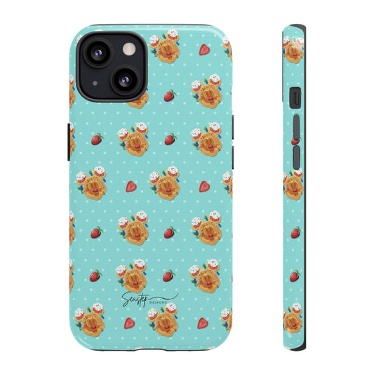 Waffle Mouse Face Tough Phone Cover