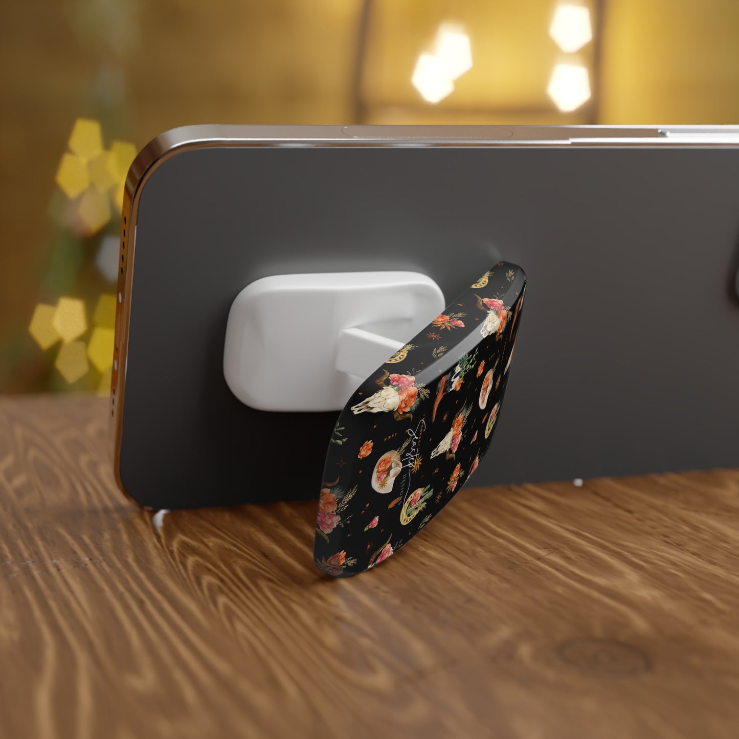 Western Floral Phone Grip Stand