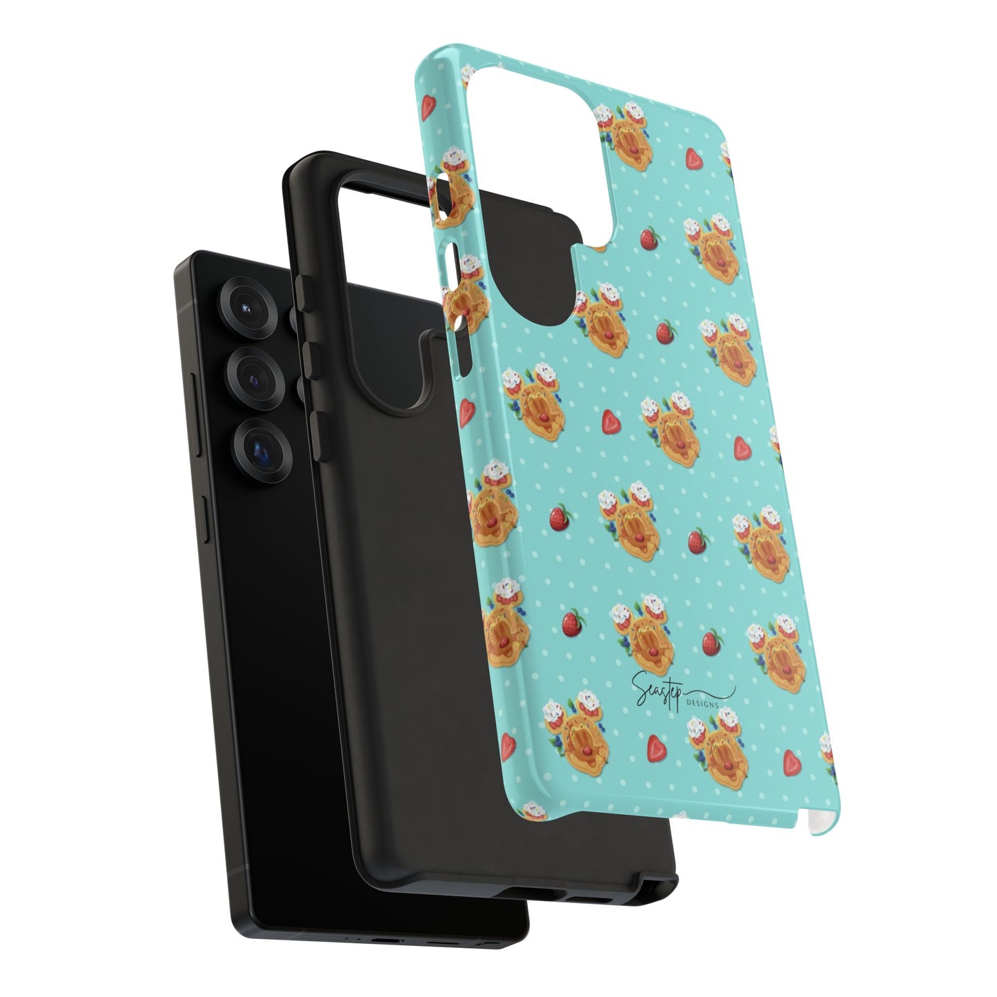 Waffle Mouse Face Tough Phone Cover