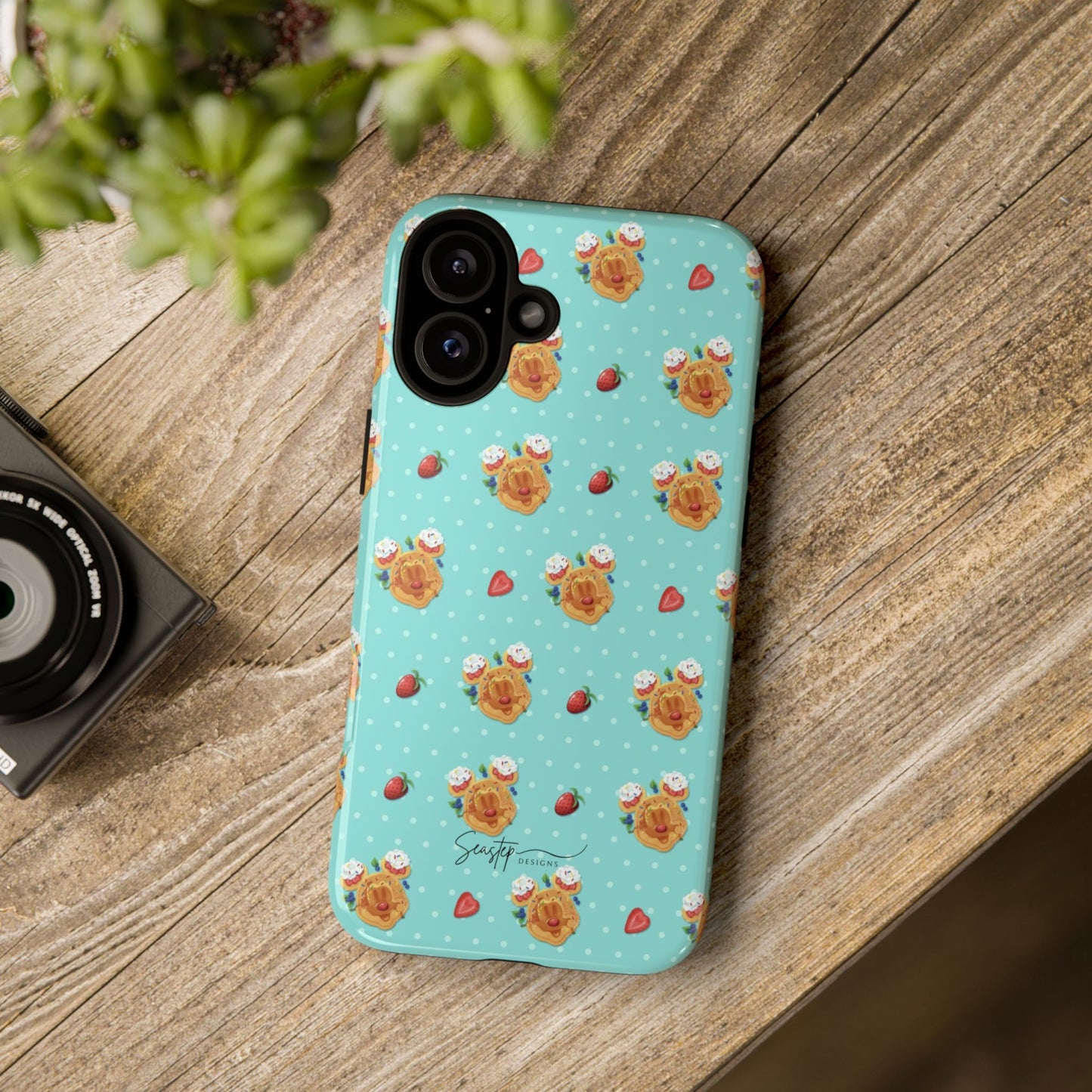 Waffle Mouse Face Tough Phone Cover