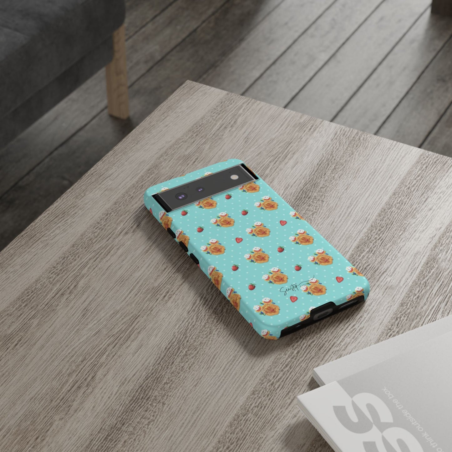 Waffle Mouse Face Tough Phone Cover
