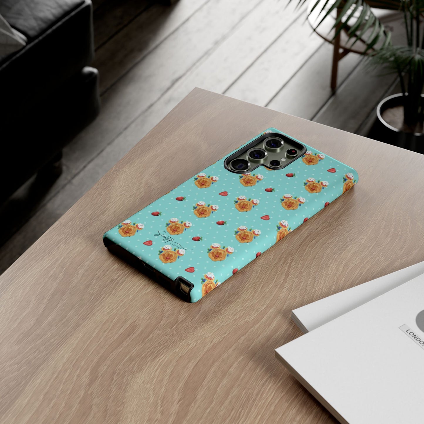 Waffle Mouse Face Tough Phone Cover