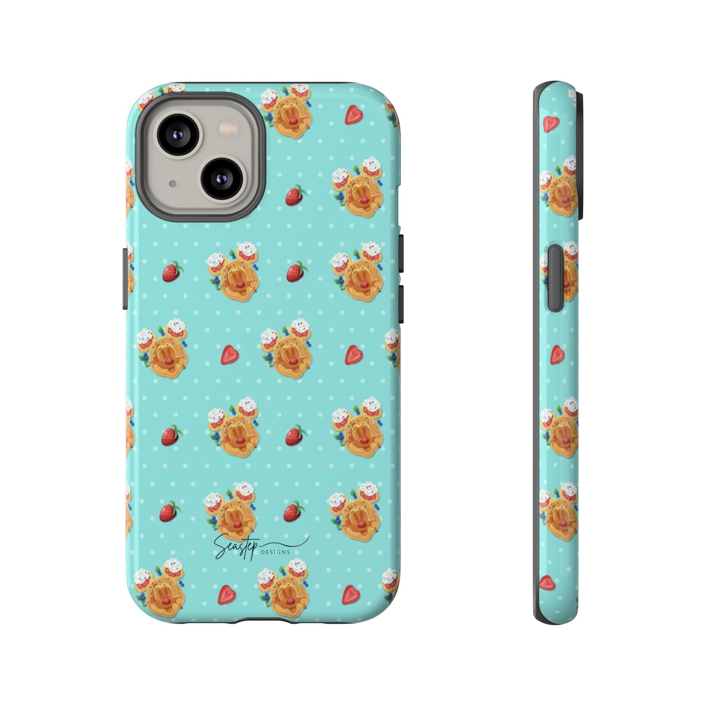 Waffle Mouse Face Tough Phone Cover