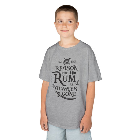 I'm the Reason the Rum is Always Gone Kids Tee Shirt