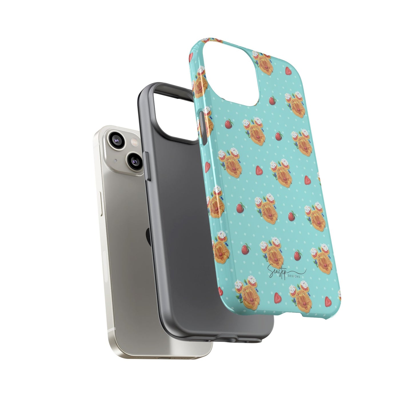 Waffle Mouse Face Tough Phone Cover
