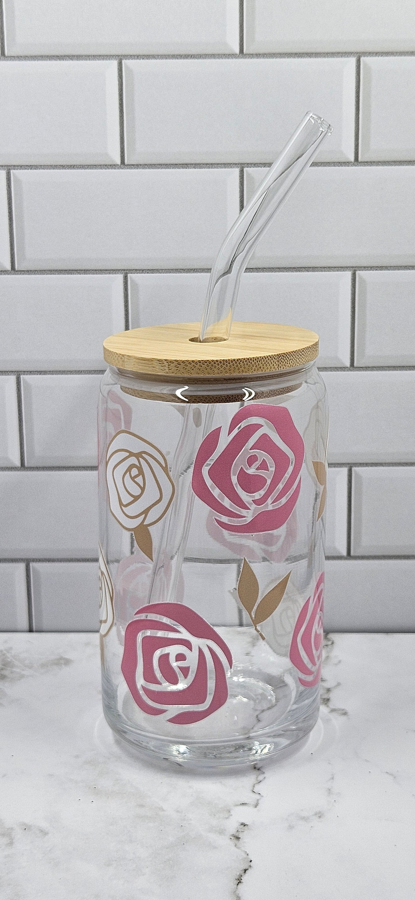 Rose Glass Libby Cup