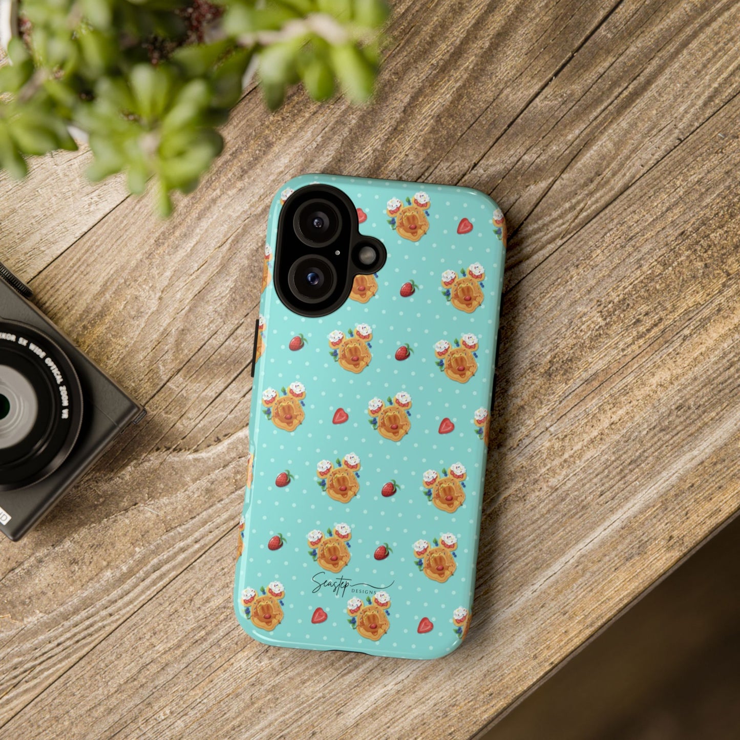 Waffle Mouse Face Tough Phone Cover