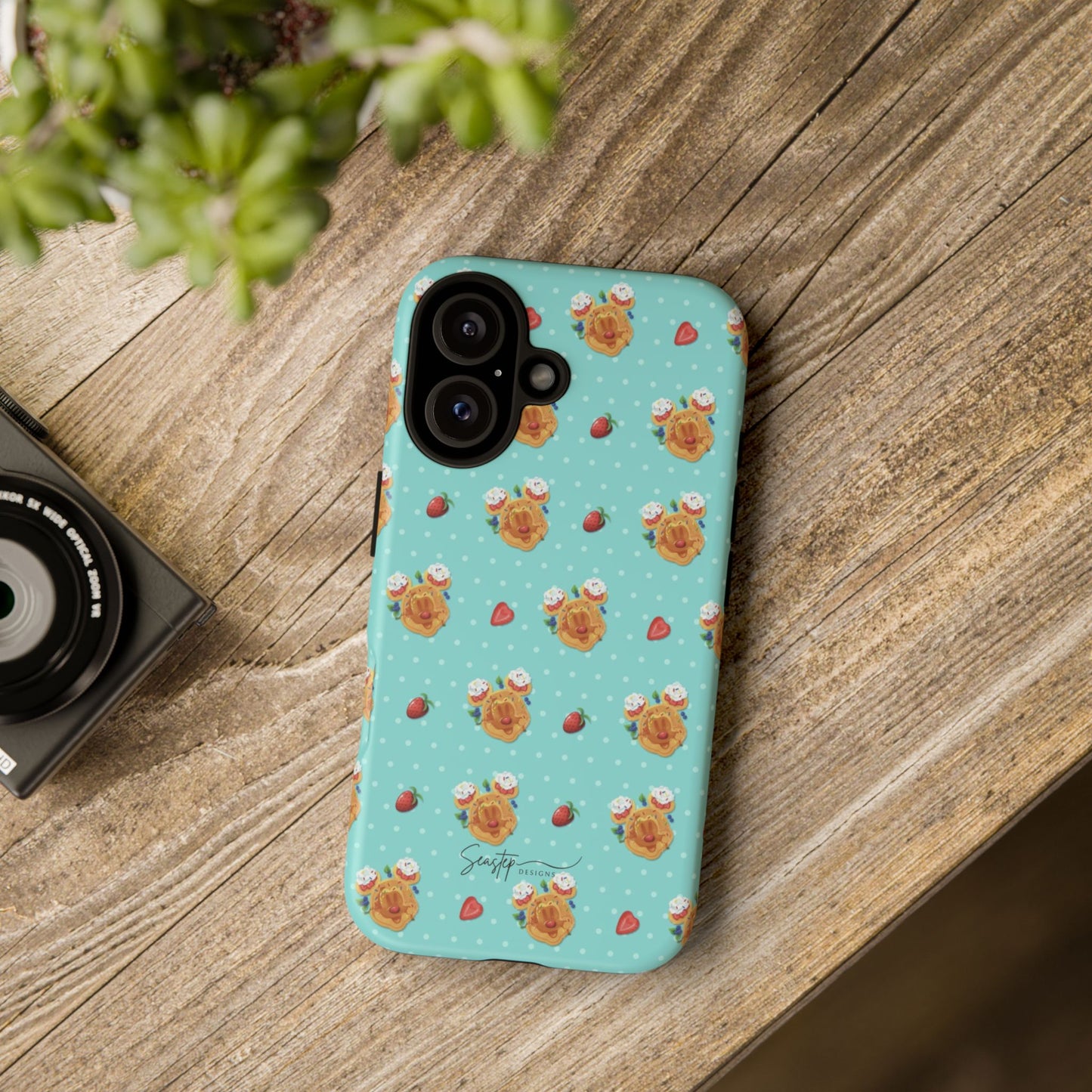 Waffle Mouse Face Tough Phone Cover