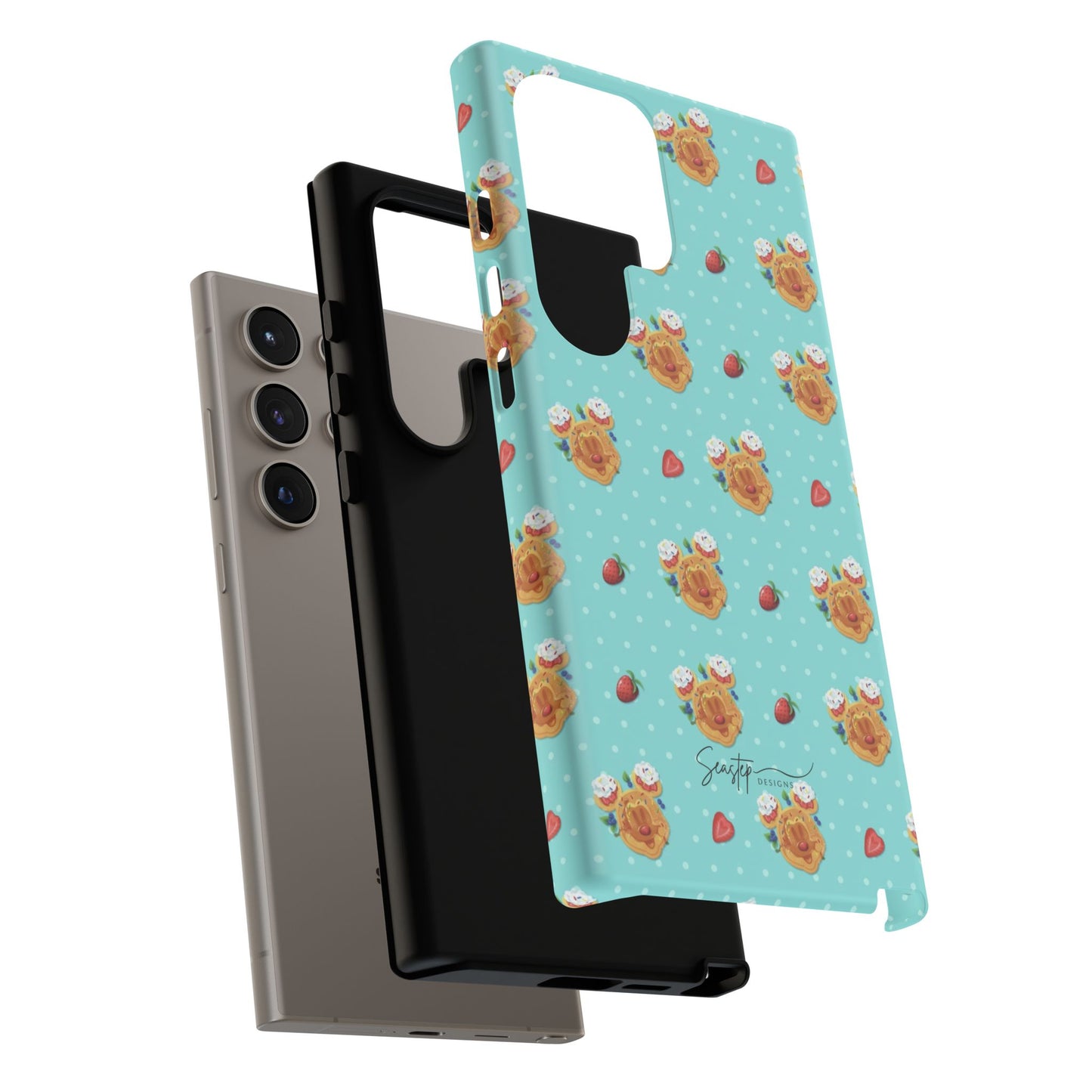 Waffle Mouse Face Tough Phone Cover