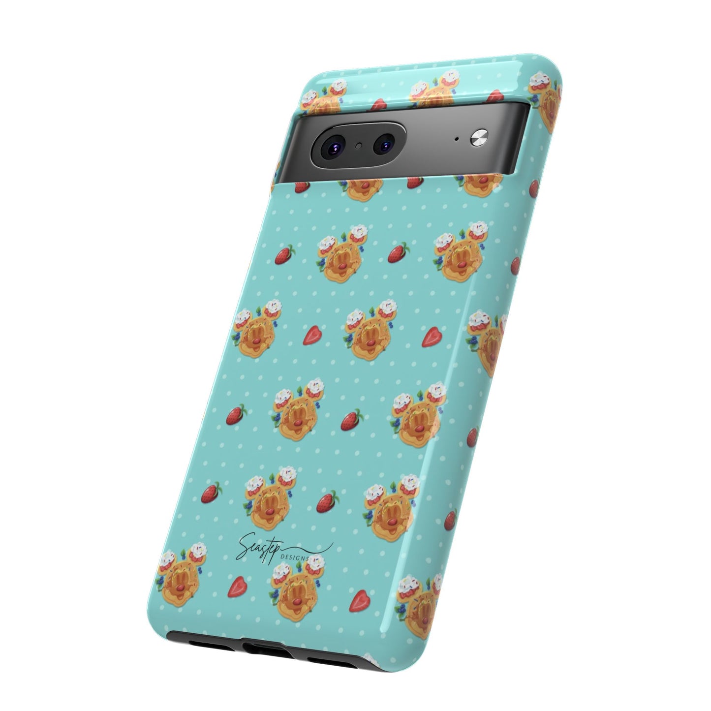 Waffle Mouse Face Tough Phone Cover
