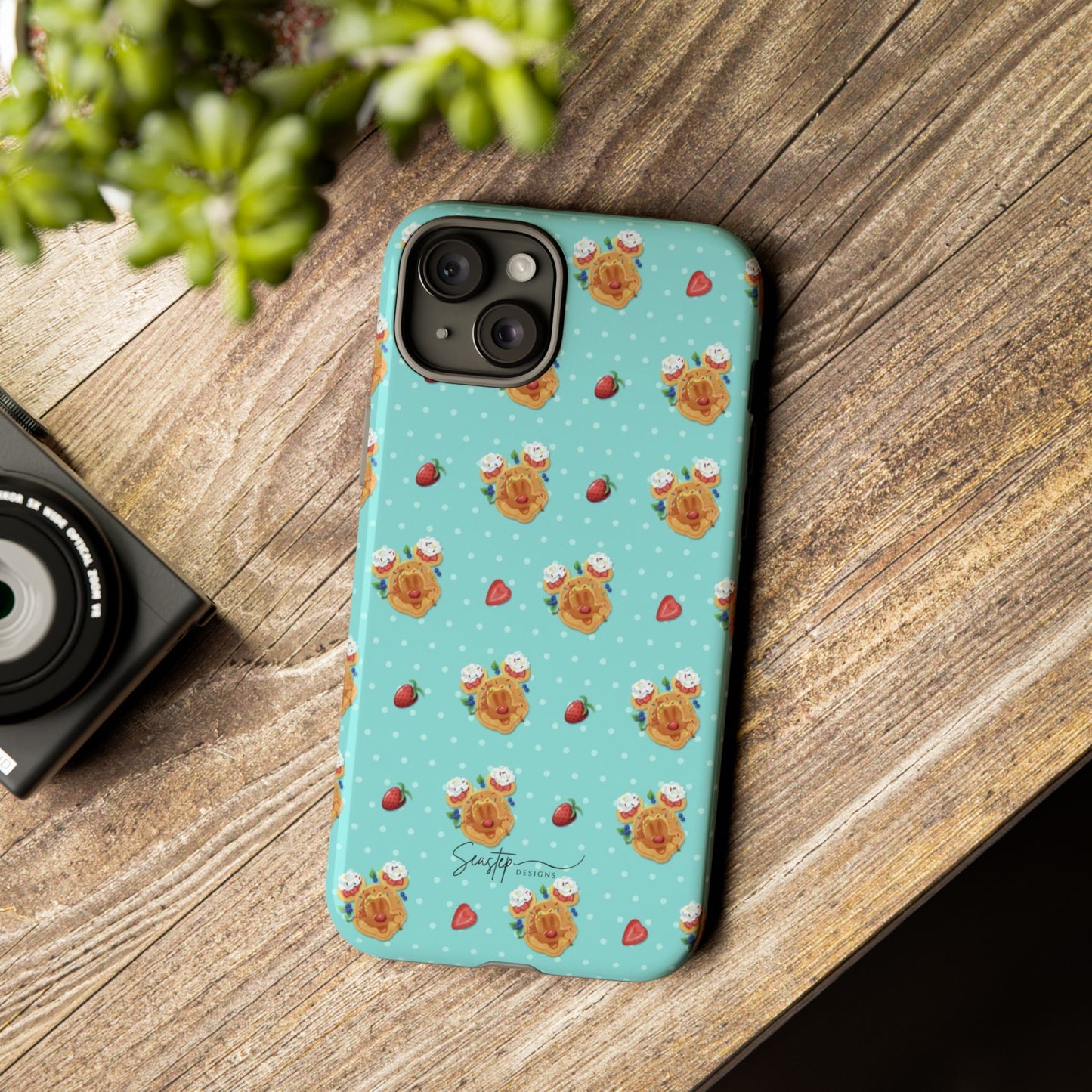 Waffle Mouse Face Tough Phone Cover