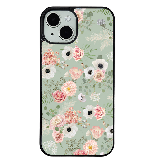 Green Floral Phone Case