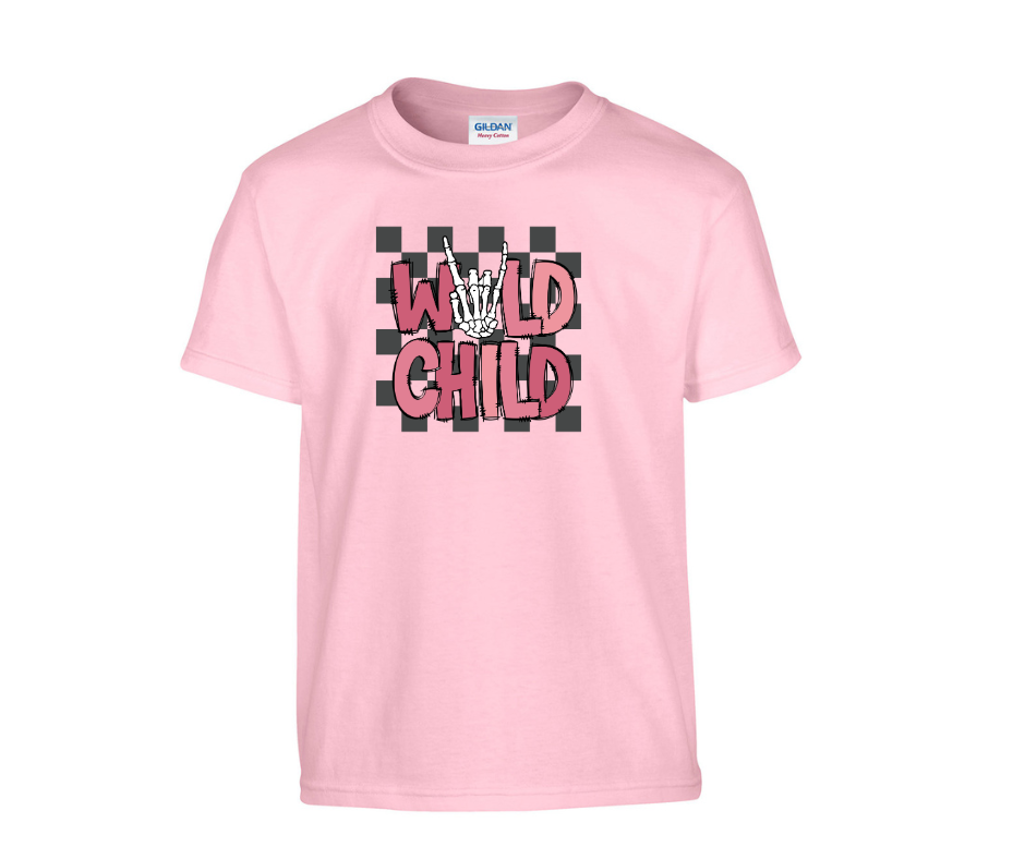 Pink Wild Child Youth T-Shirt