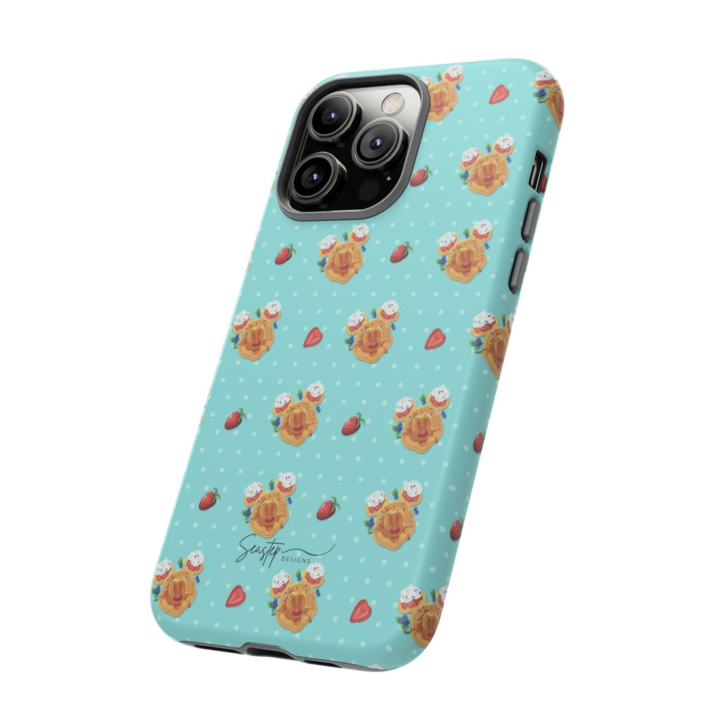 Waffle Mouse Face Tough Phone Cover