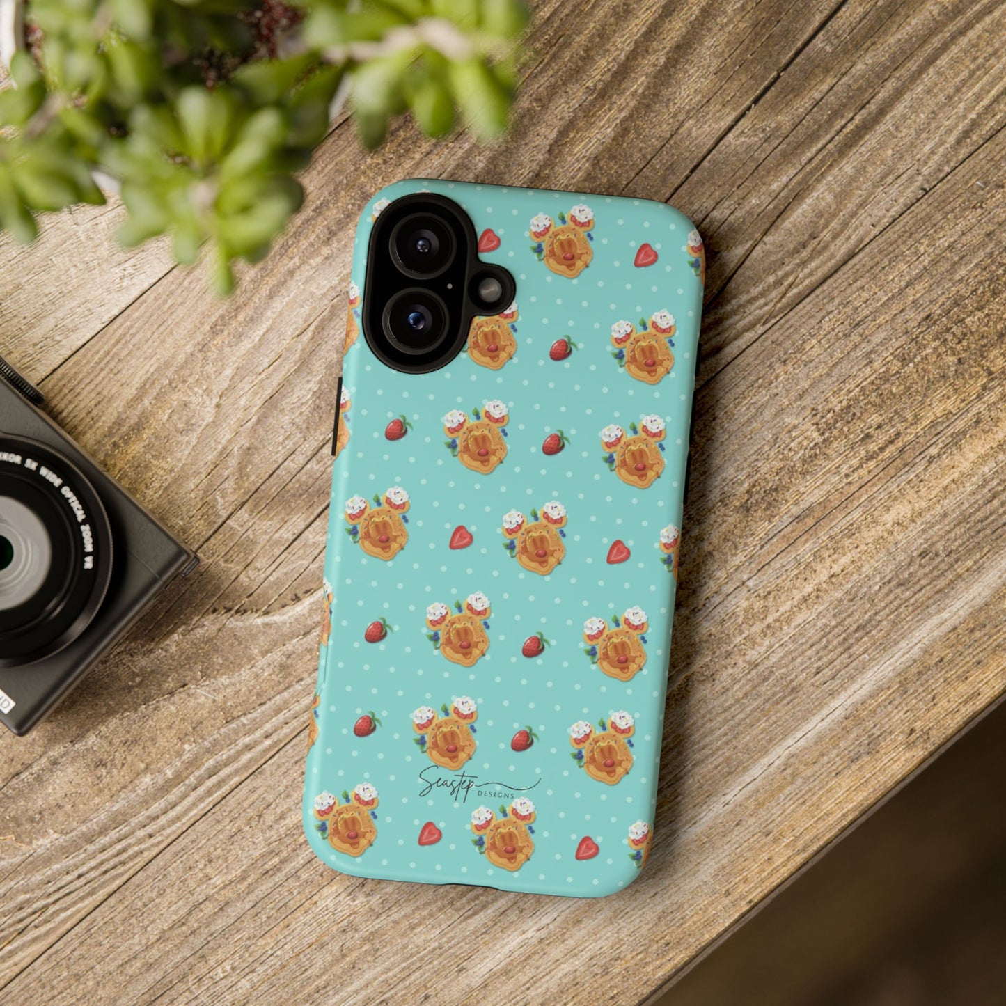 Waffle Mouse Face Tough Phone Cover
