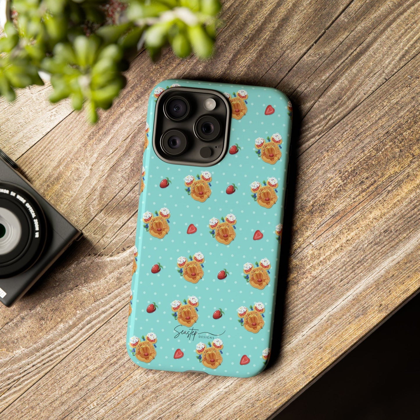 Waffle Mouse Face Tough Phone Cover