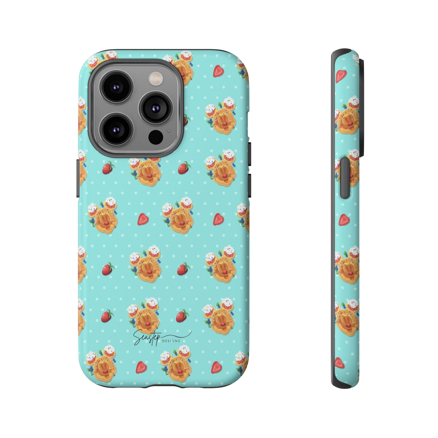 Waffle Mouse Face Tough Phone Cover