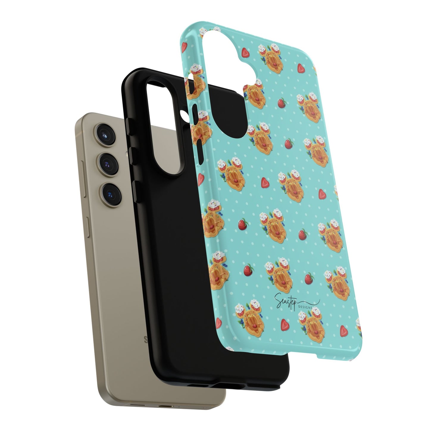 Waffle Mouse Face Tough Phone Cover