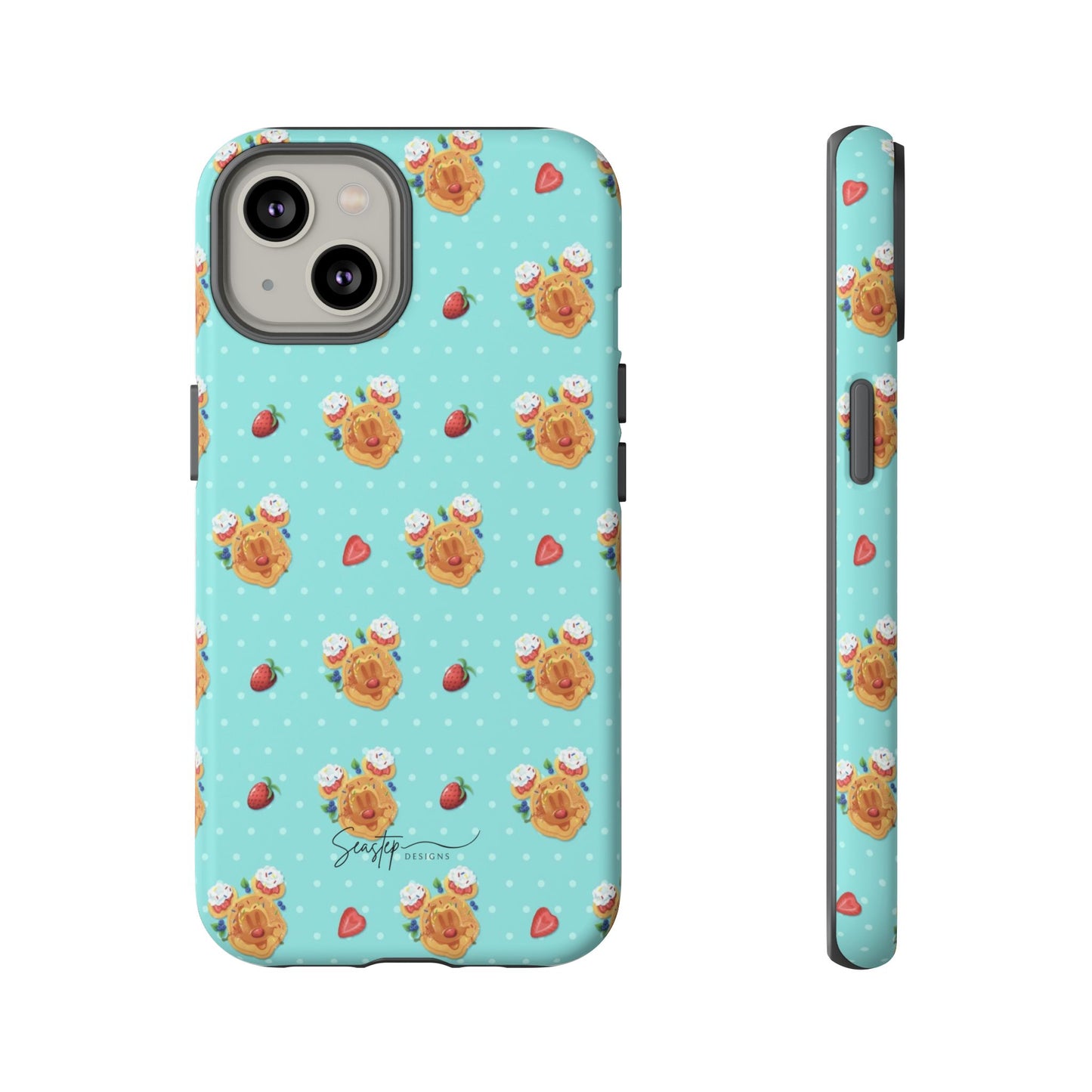 Waffle Mouse Face Tough Phone Cover