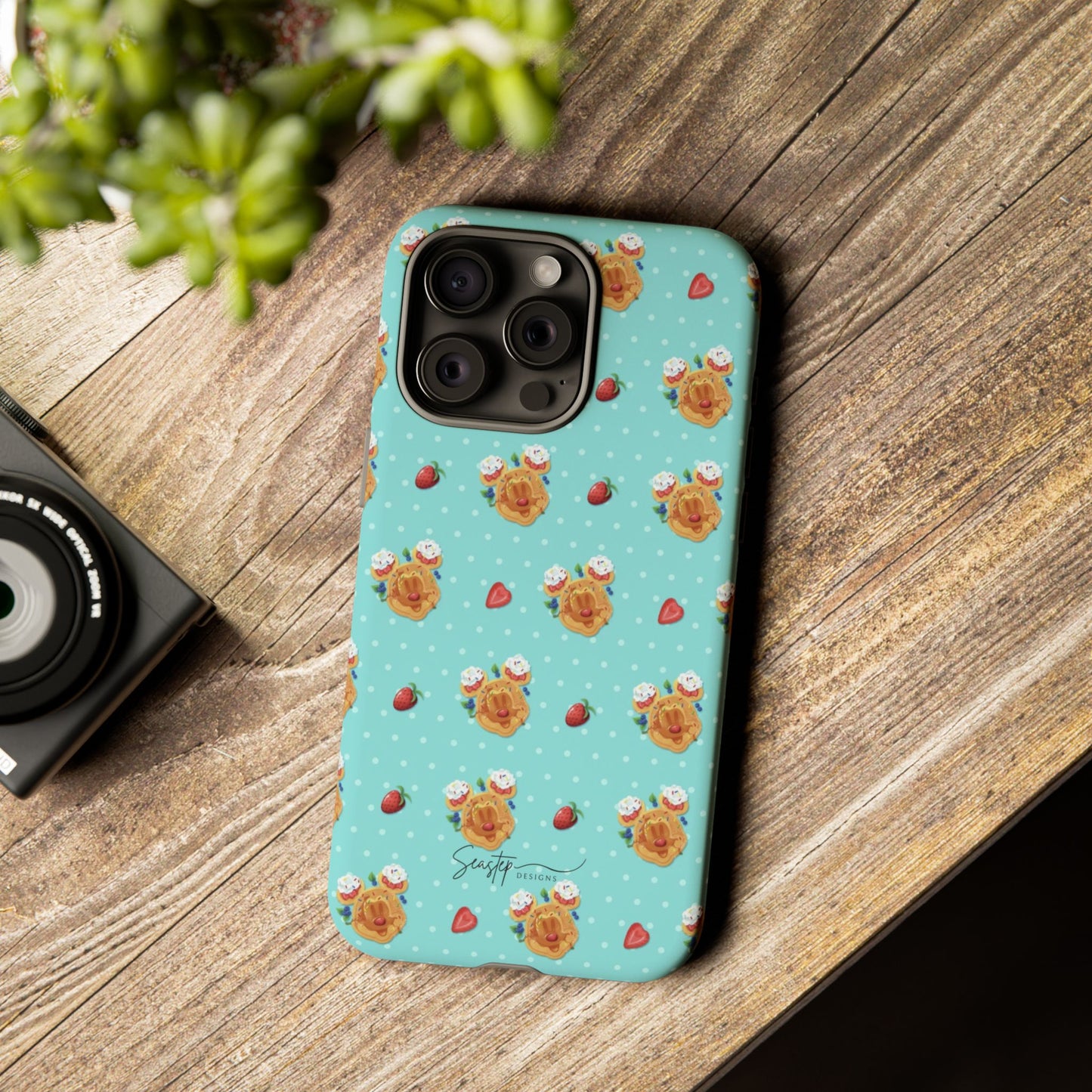 Waffle Mouse Face Tough Phone Cover