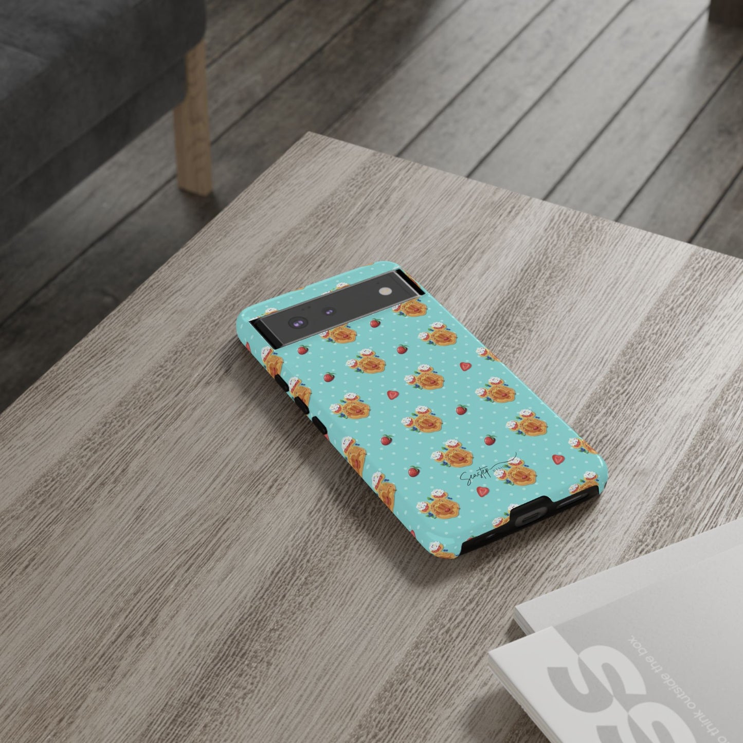 Waffle Mouse Face Tough Phone Cover