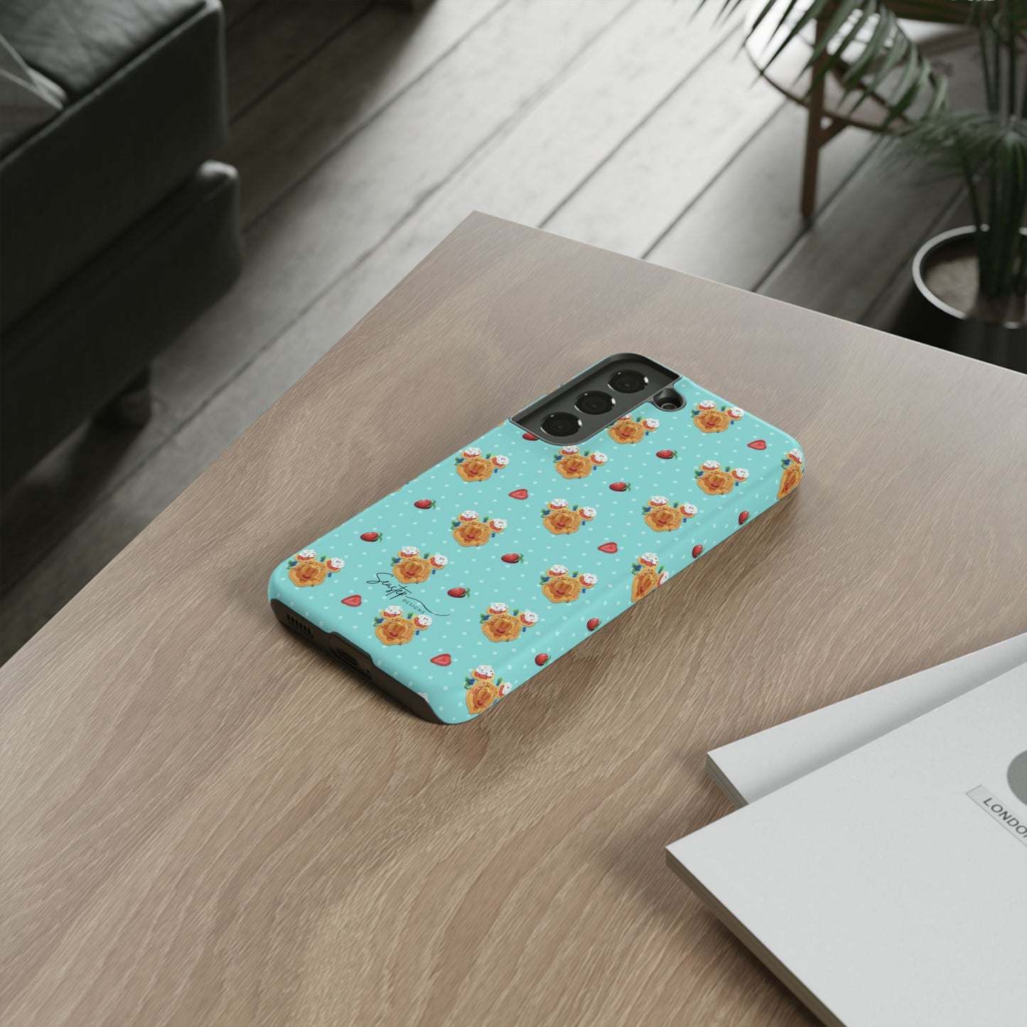 Waffle Mouse Face Tough Phone Cover