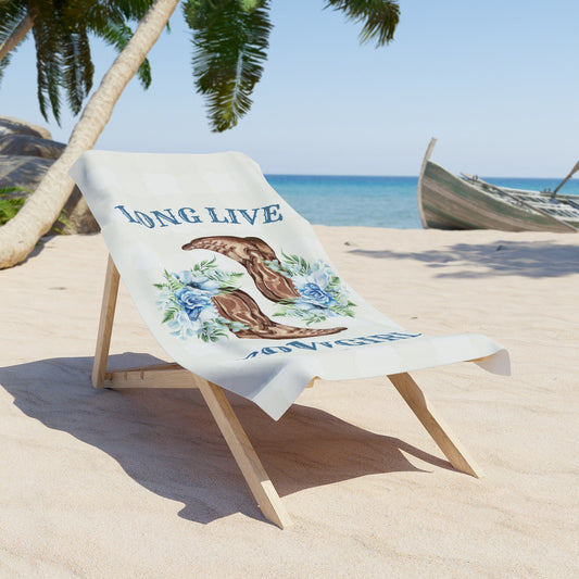 Long Live Cowgirls Beach Towel