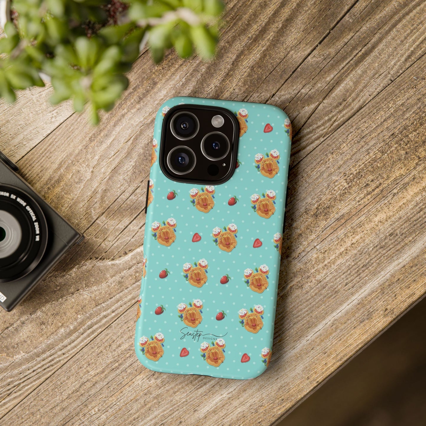 Waffle Mouse Face Tough Phone Cover