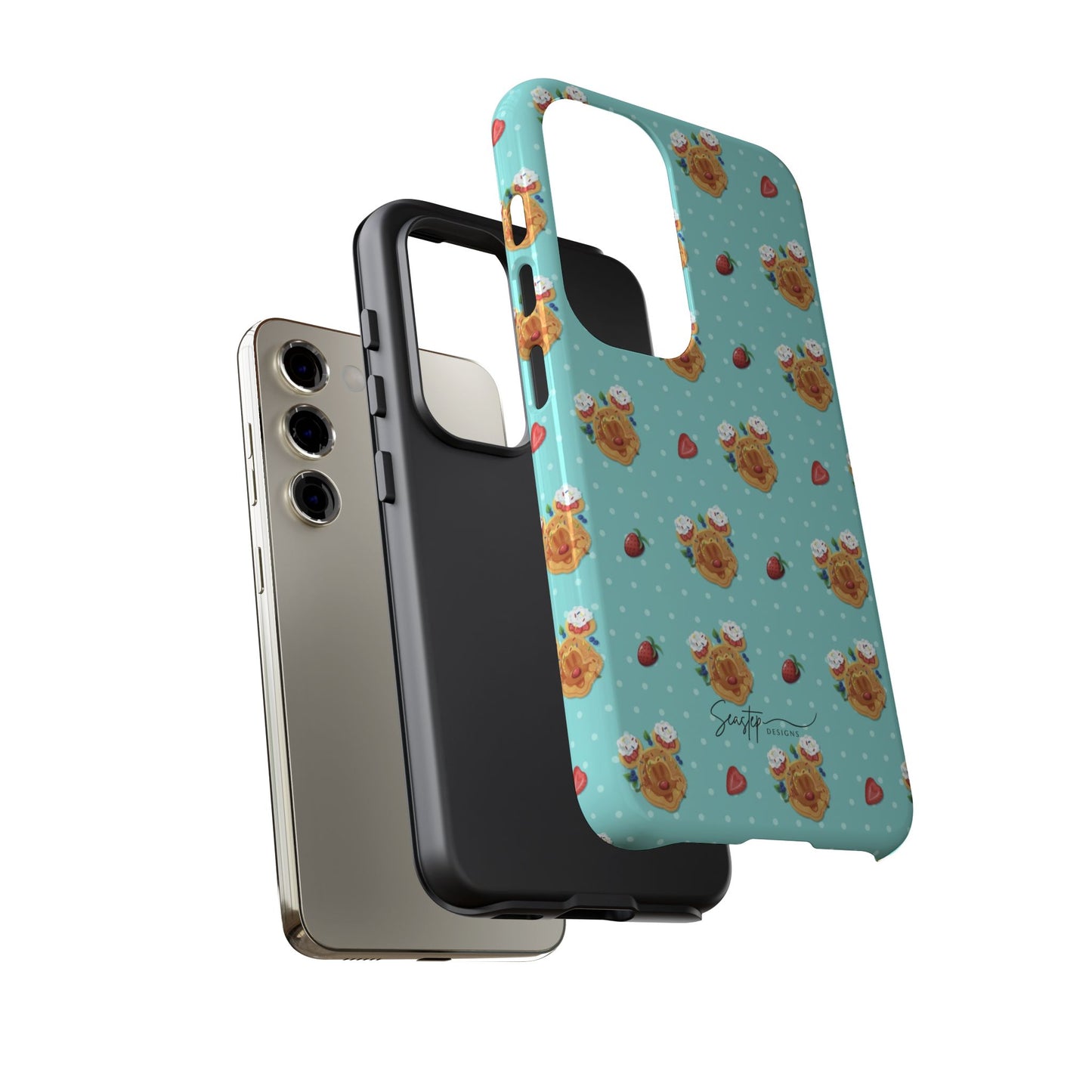 Waffle Mouse Face Tough Phone Cover