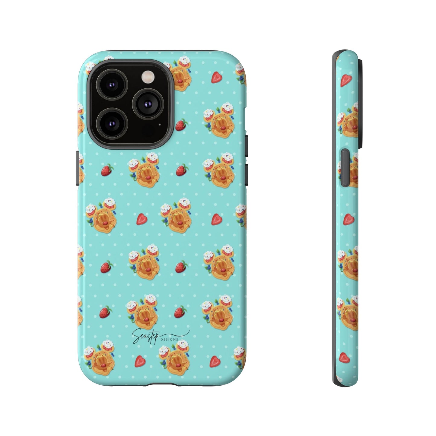 Waffle Mouse Face Tough Phone Cover