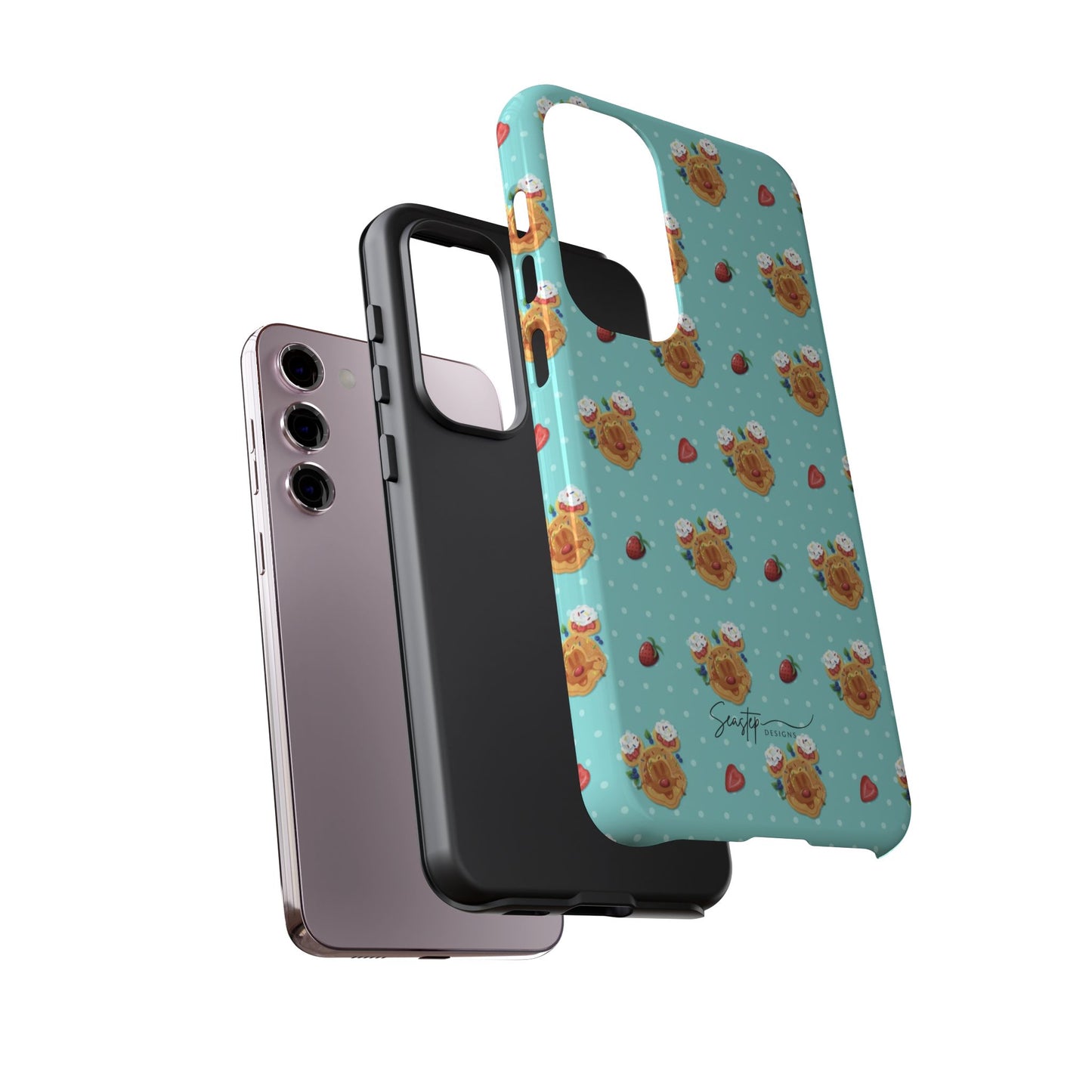 Waffle Mouse Face Tough Phone Cover