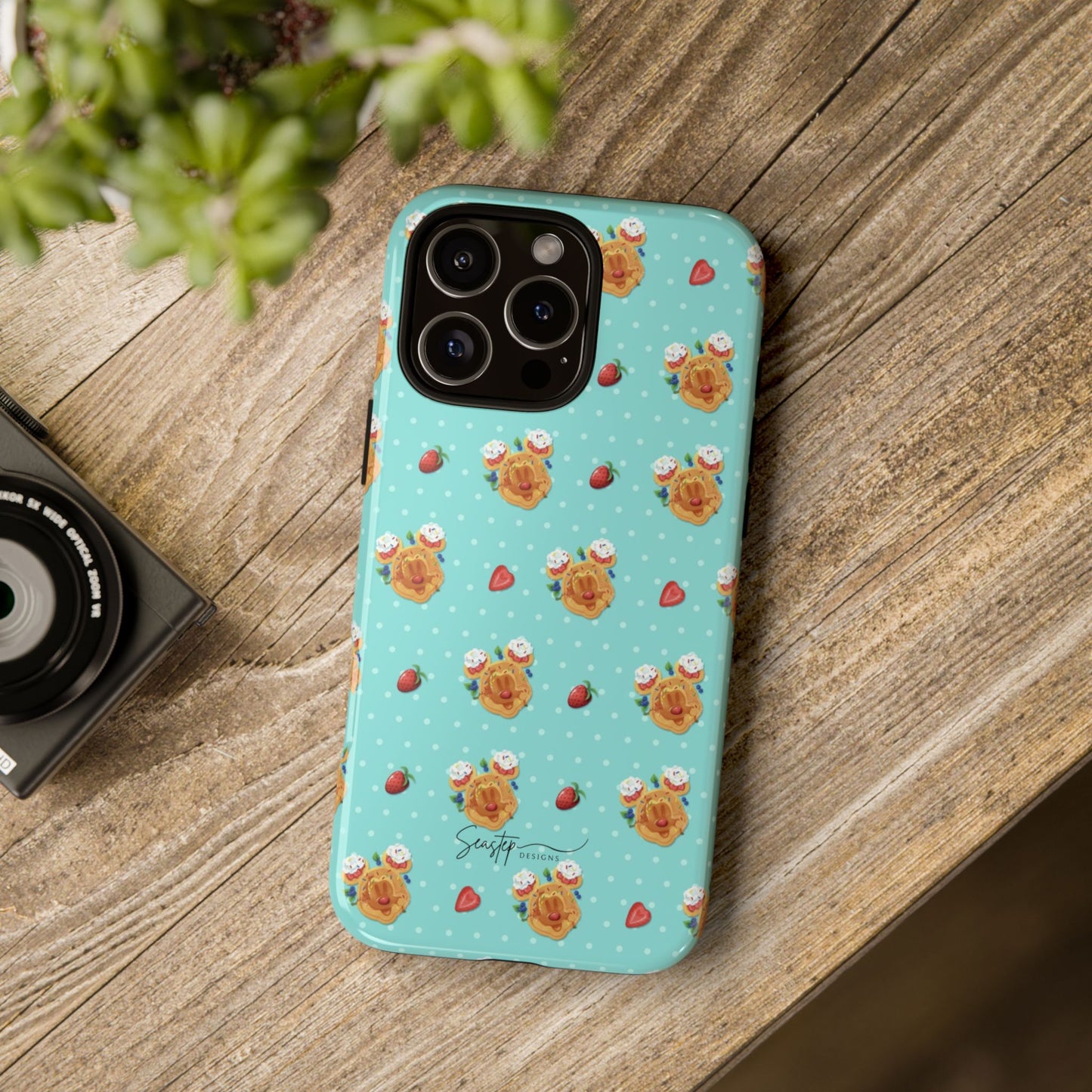 Waffle Mouse Face Tough Phone Cover