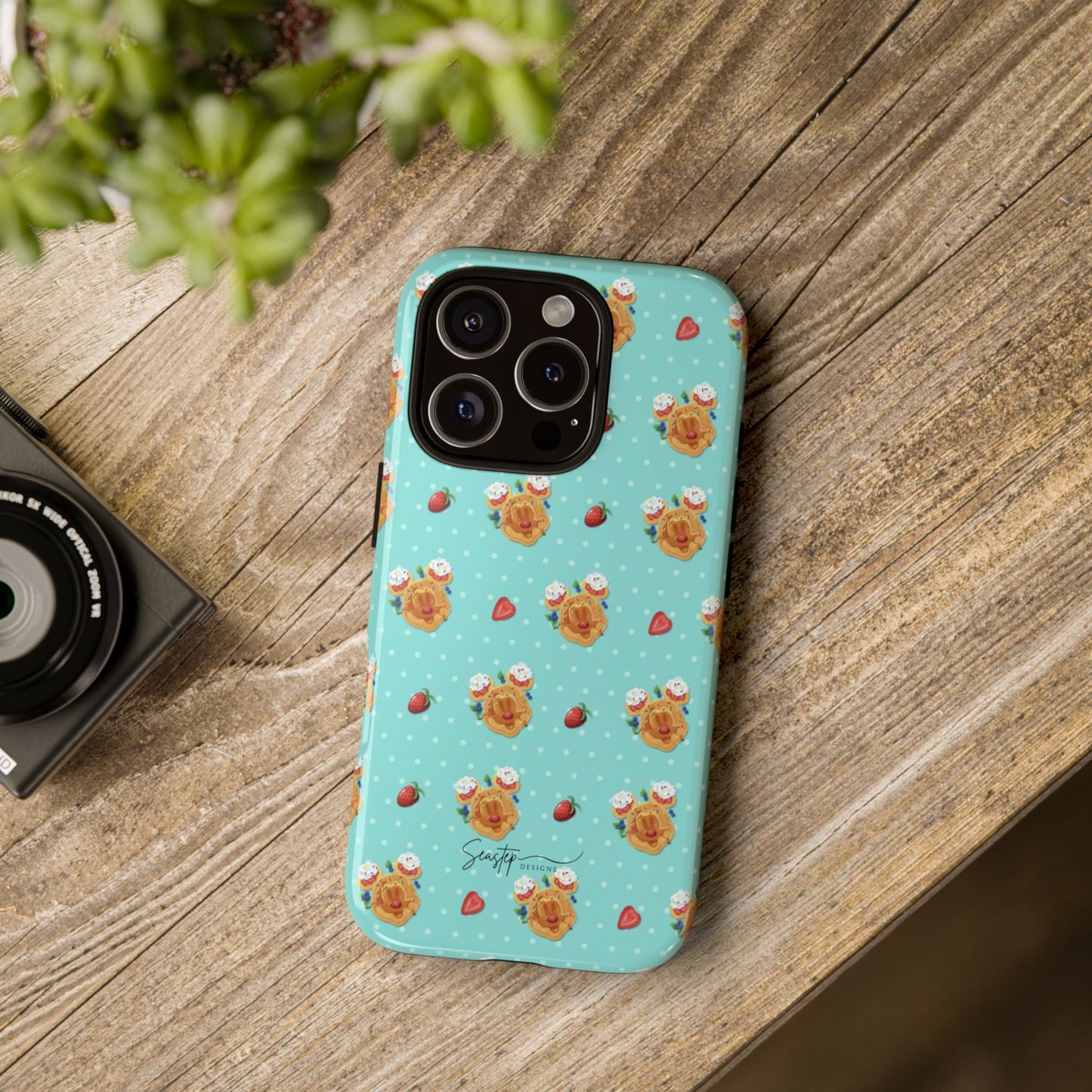 Waffle Mouse Face Tough Phone Cover
