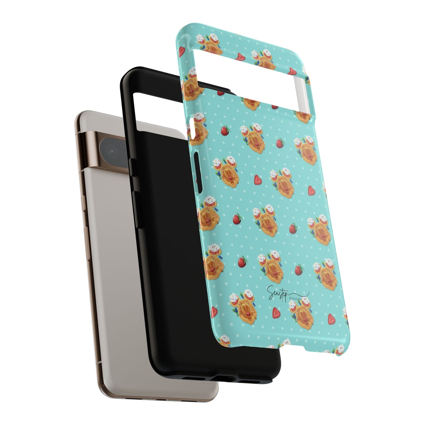 Waffle Mouse Face Tough Phone Cover