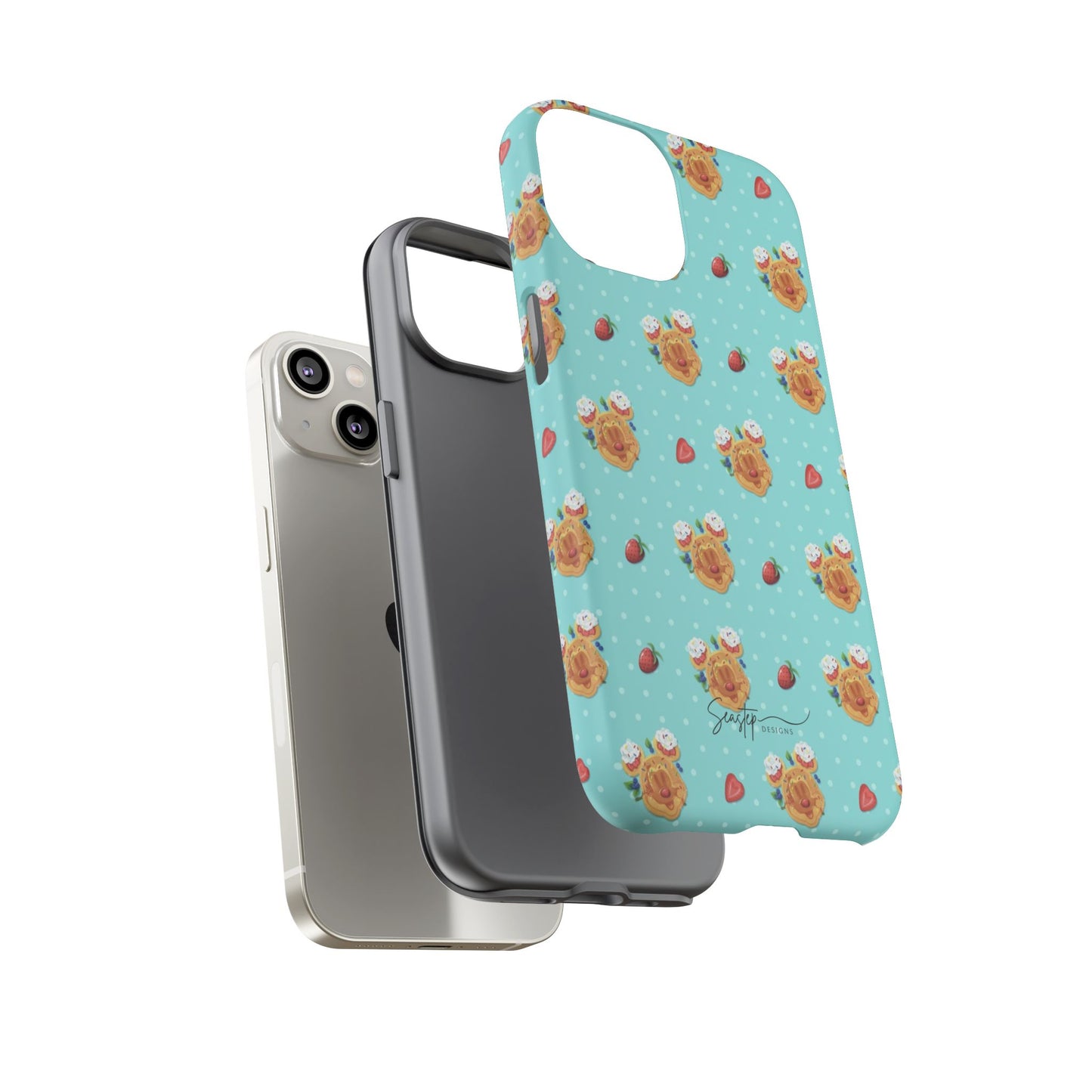 Waffle Mouse Face Tough Phone Cover