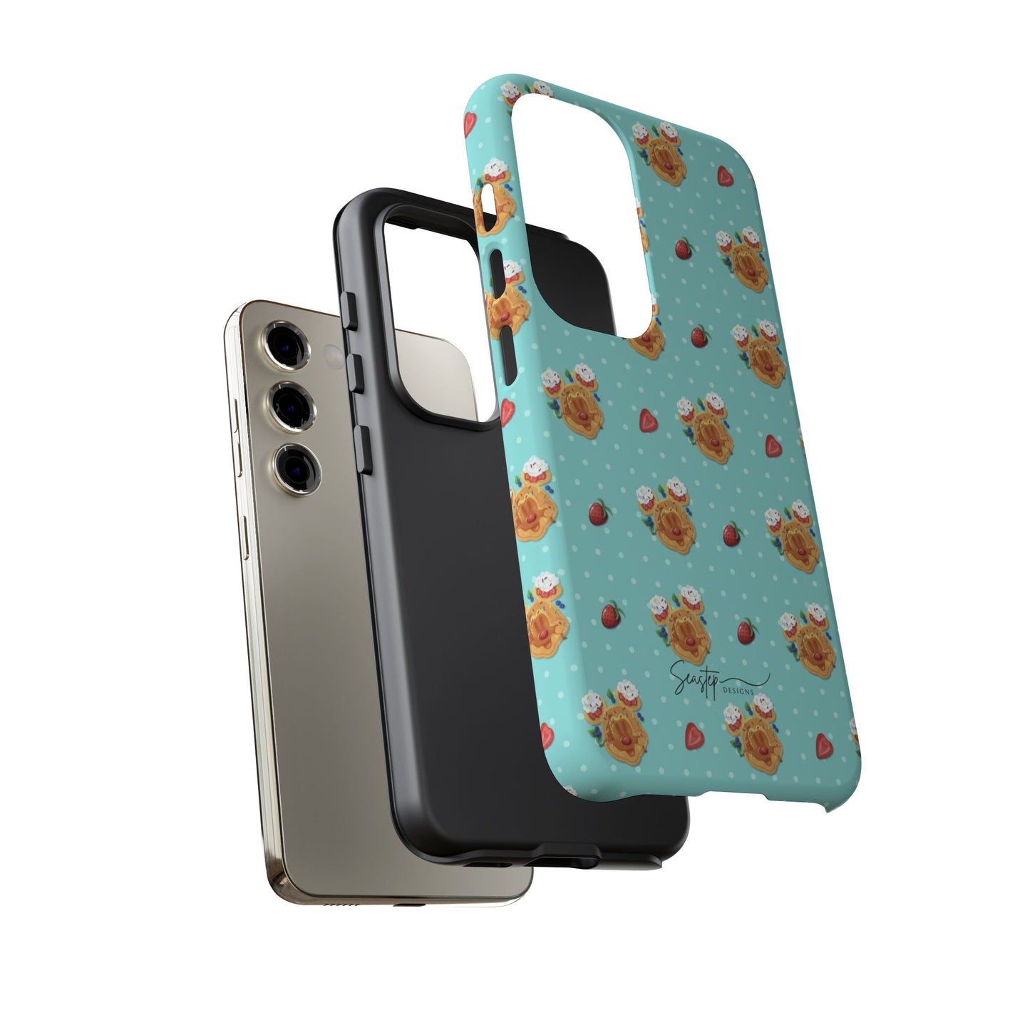 Waffle Mouse Face Tough Phone Cover