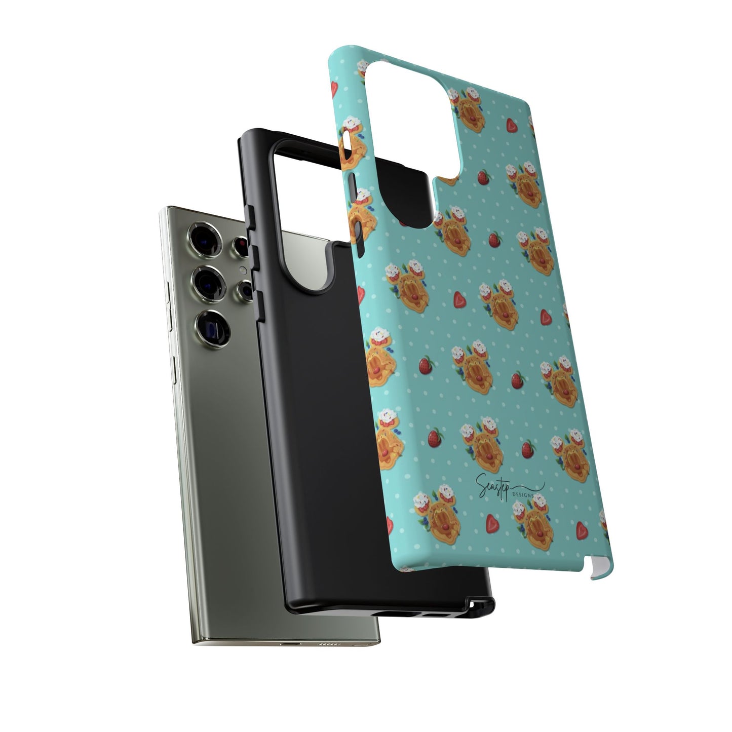 Waffle Mouse Face Tough Phone Cover