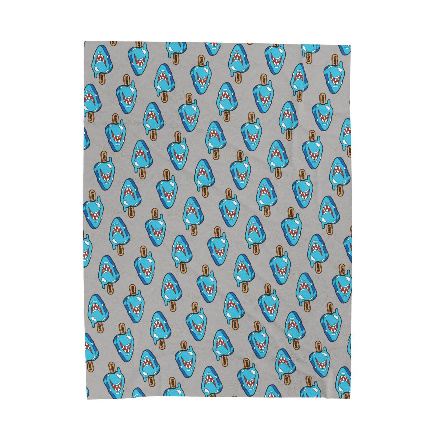 Popsicle Shark Velveteen Plush Blanket