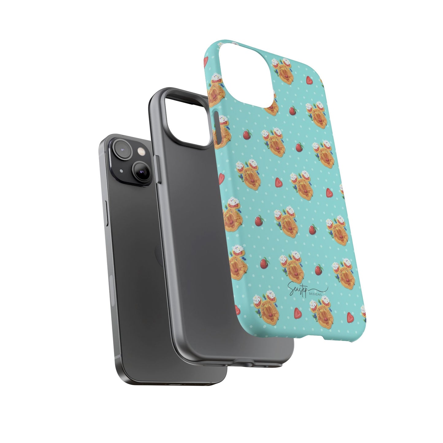 Waffle Mouse Face Tough Phone Cover