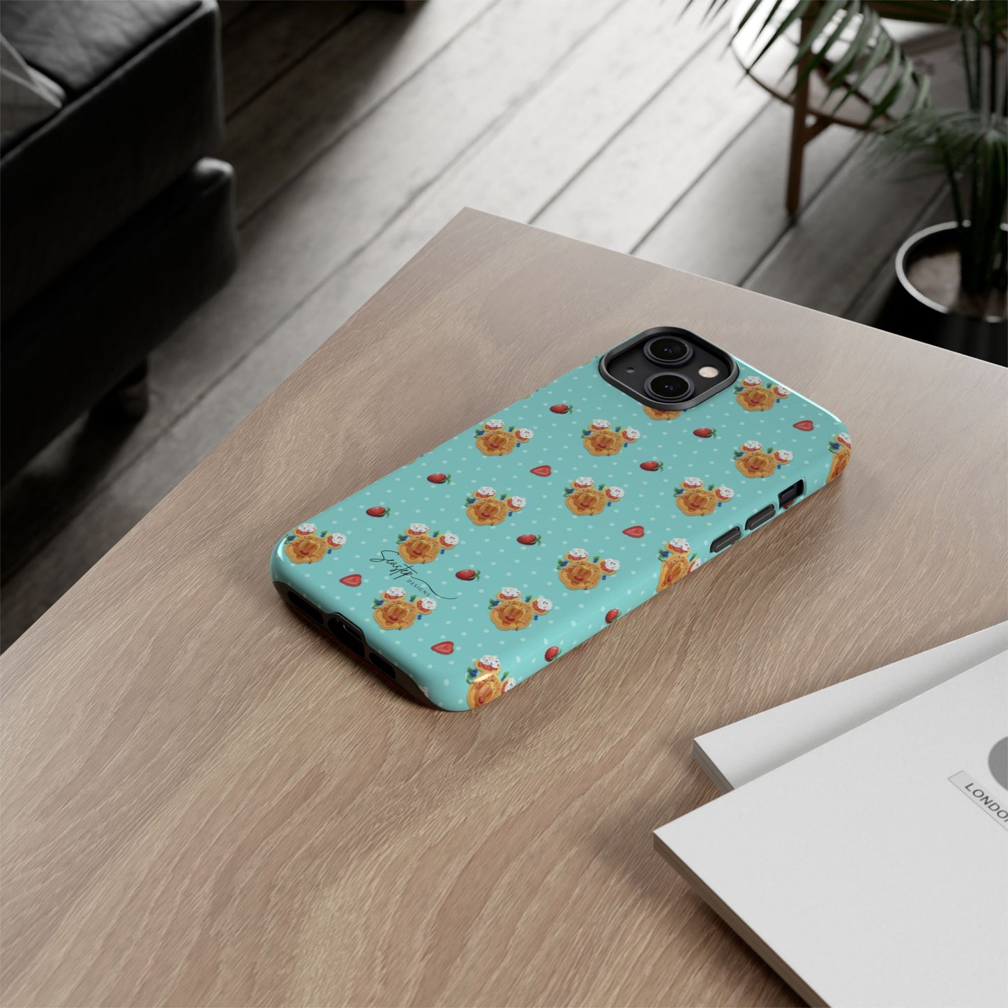 Waffle Mouse Face Tough Phone Cover