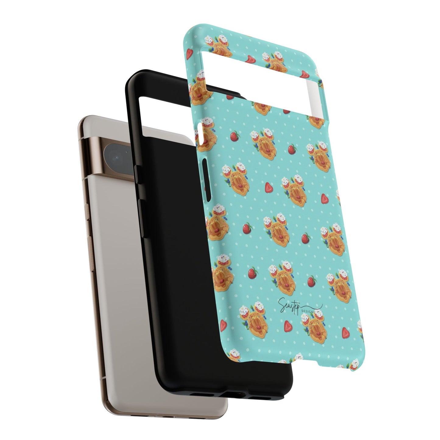 Waffle Mouse Face Tough Phone Cover