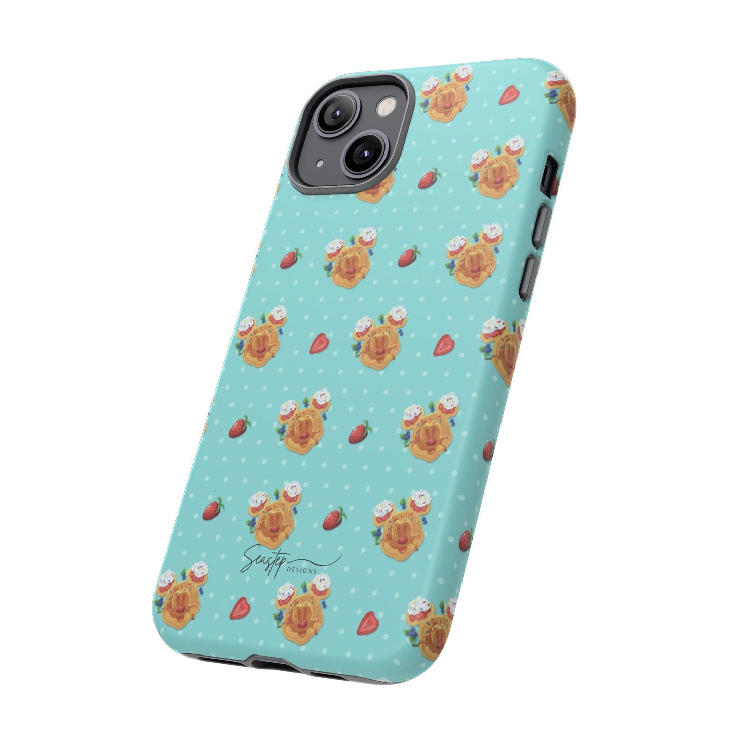 Waffle Mouse Face Tough Phone Cover